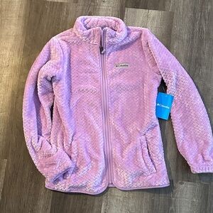 Columbia Lavender Textured Fleece Jacket